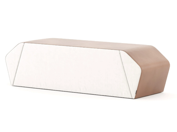 COCKTAIL - Upholstered rectangular velvet pouf by Stylish Club - view 2
